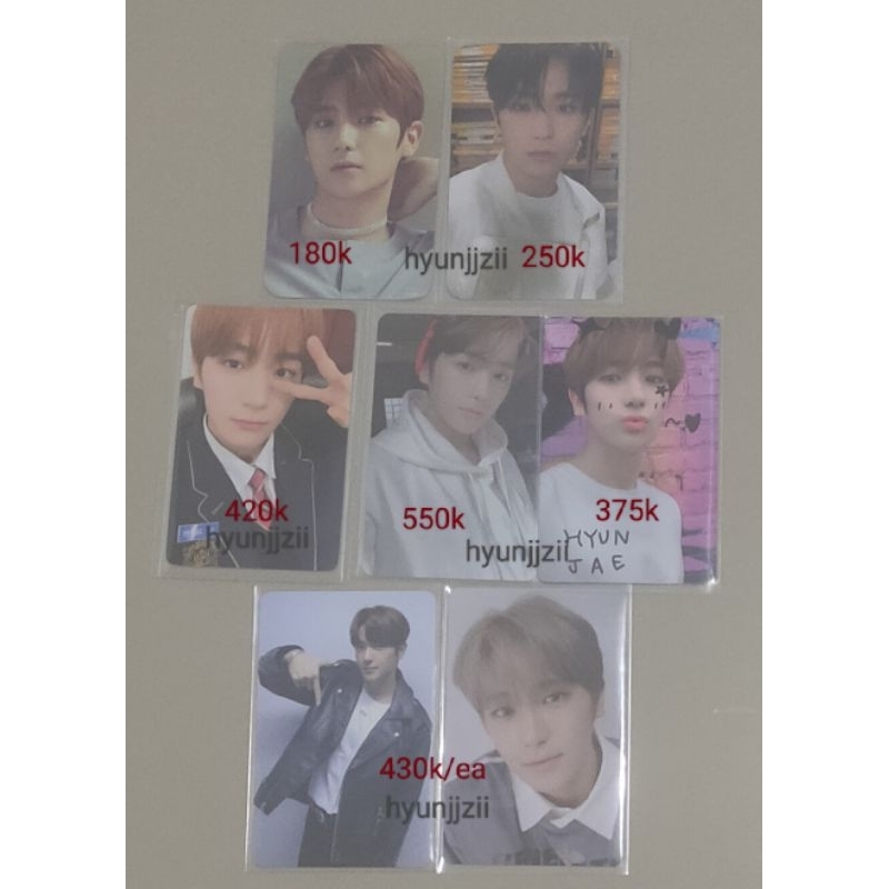 PHOTOCARD THE BOYZ HYUNJAE TATTOO BD DIY WD4 AZIT BC NO AIR XMASSY MD06 REAL