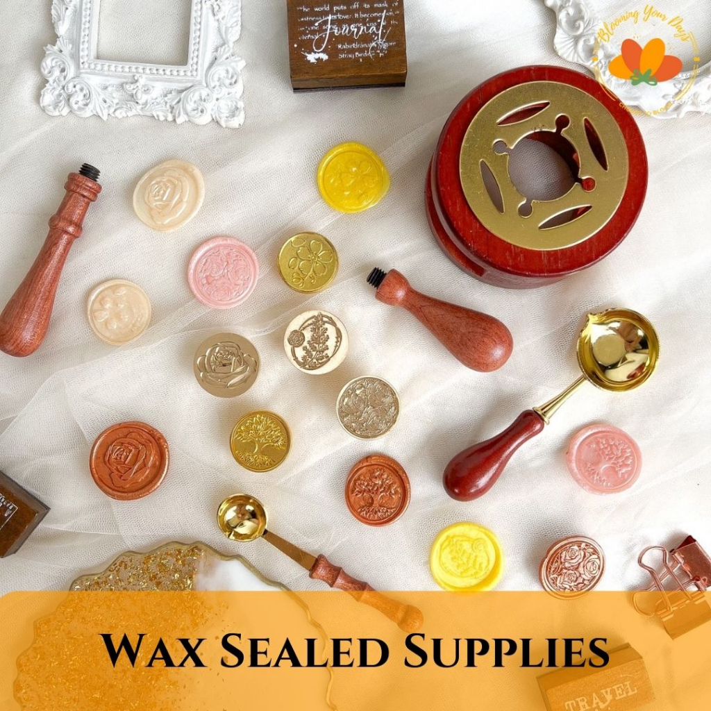 

stempel wax sealed sendok kompor gagang wax sealed lilin wax pembakaran stamp JunDW