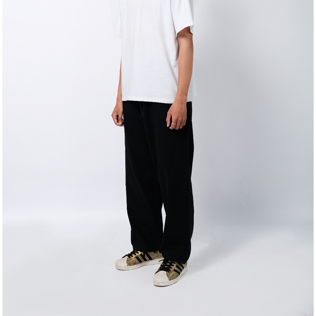AMIGOS de NIMES - HOMEBOYZ BLACK - BIG BAGGY PANTS