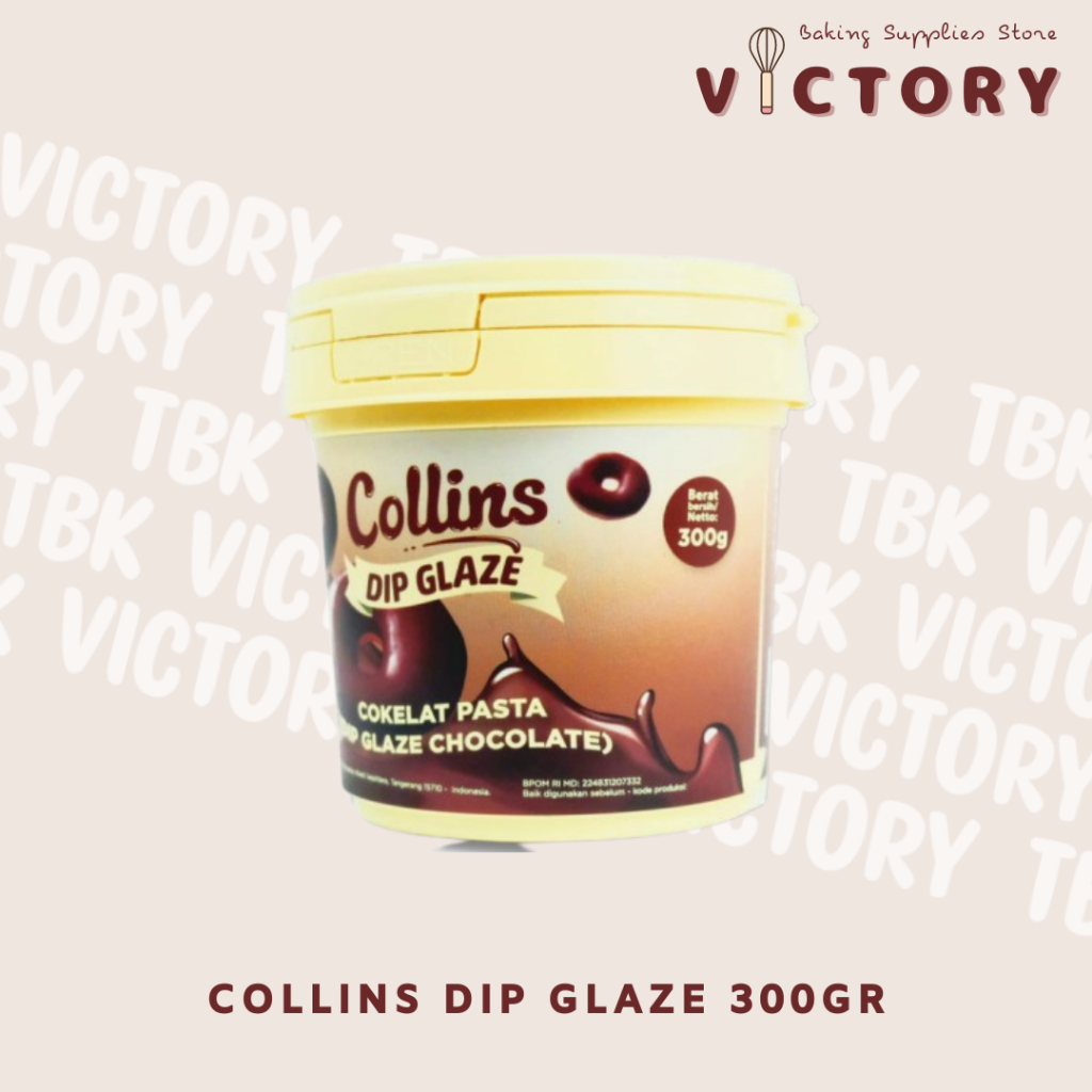 

[300gr] COLLINS Dip Glaze All Varian - Topping Donat, Pisang