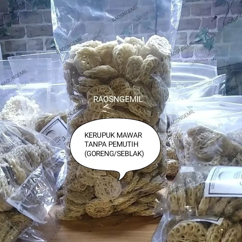 

Korzaln Kerupuk Mawar Mentah Seblak Rafael Isi220Pcs 1Kg Besar/Kecil