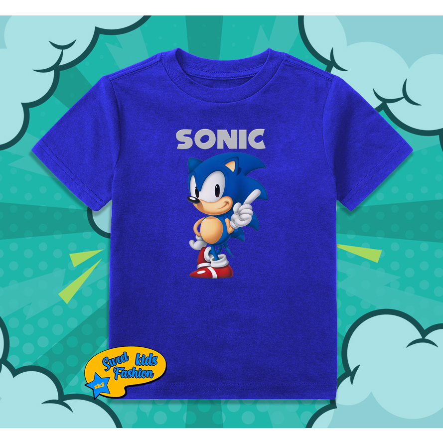 Kaos Anak Sonic The Hedgehog Baju Anak Sonic