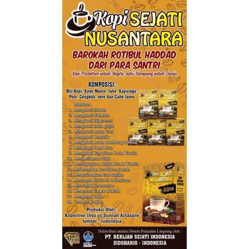 

PROMO DAPAT 6 BOX KOPI Sejati Nusantara