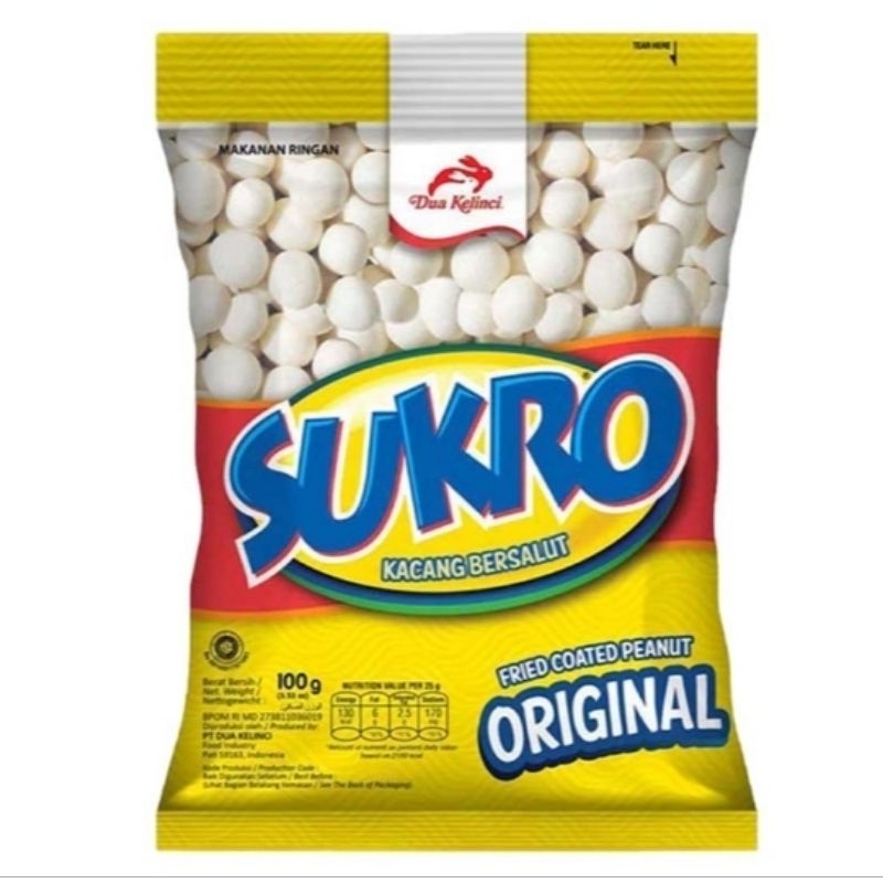 

Dua Kelinci Sukro Kacang Atom Original 100 g