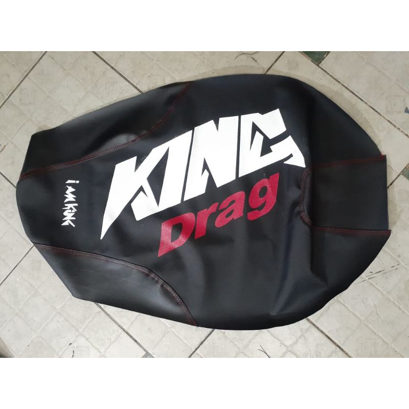 KULIT JOK LAPIS ALAS JOK MOTOR KING DRAG PLUS JAHIT UNIVERSAL BEBEK DAN MATIC HIGH QUALITY