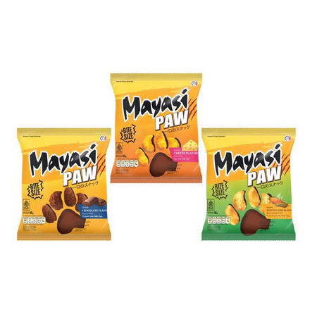 

[PGO] Mayasi Paw 25gr / 50gr Snack Mayasi Chiki Ciki Rasa Cokelat Coklat & Jagung Panggang