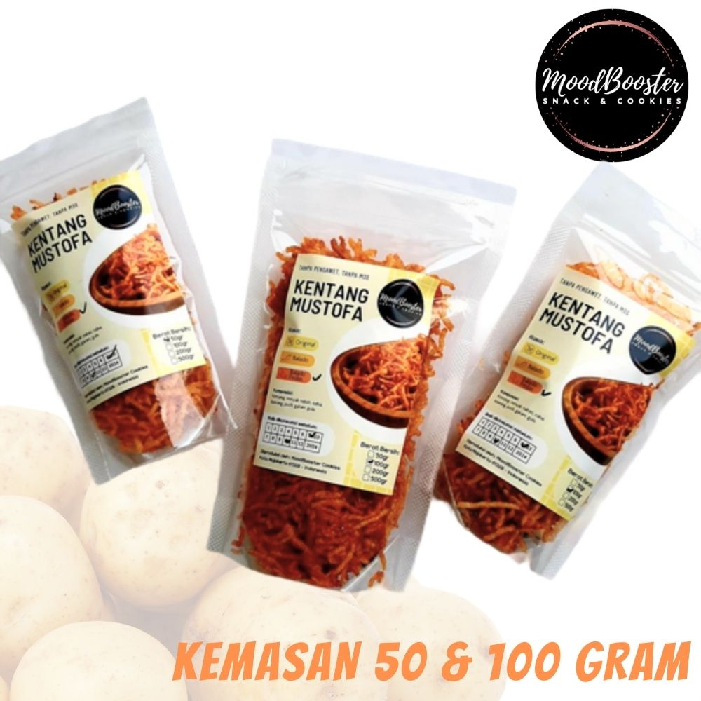 

2Xbtygneal Sakha Snack ) Kentang Mustofa Krispi 100G By Snack Premium Moodbooster Food