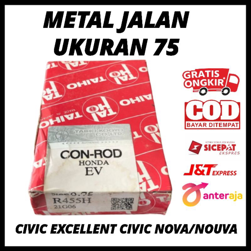 Metal Jalan Civic Excellent Civic Nova/Nouva Ukuran 0.75 -JAPAN TAIHO