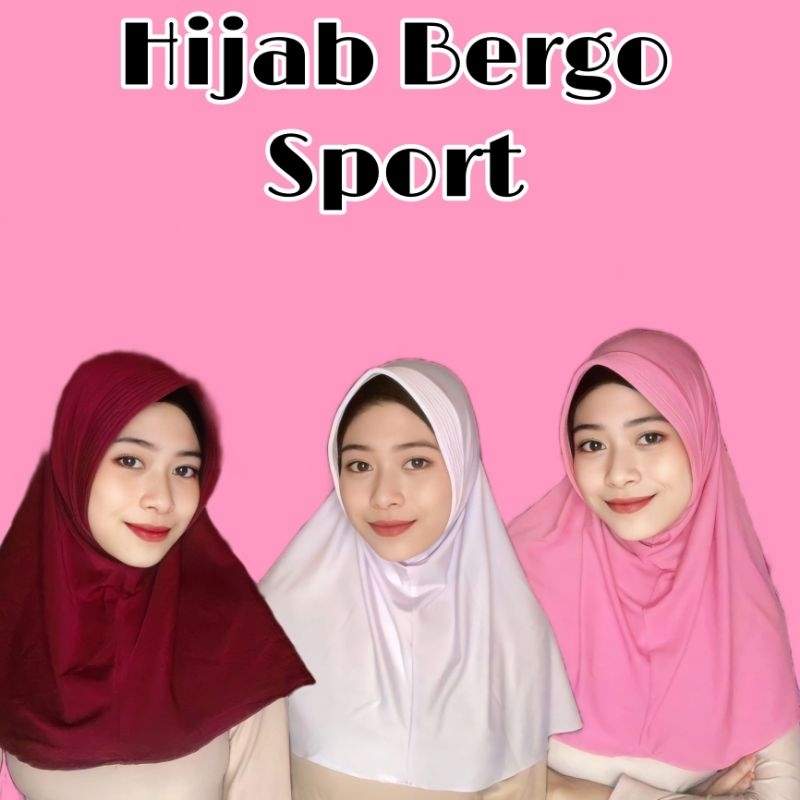 hijab sport/bergo sport/hijab santai