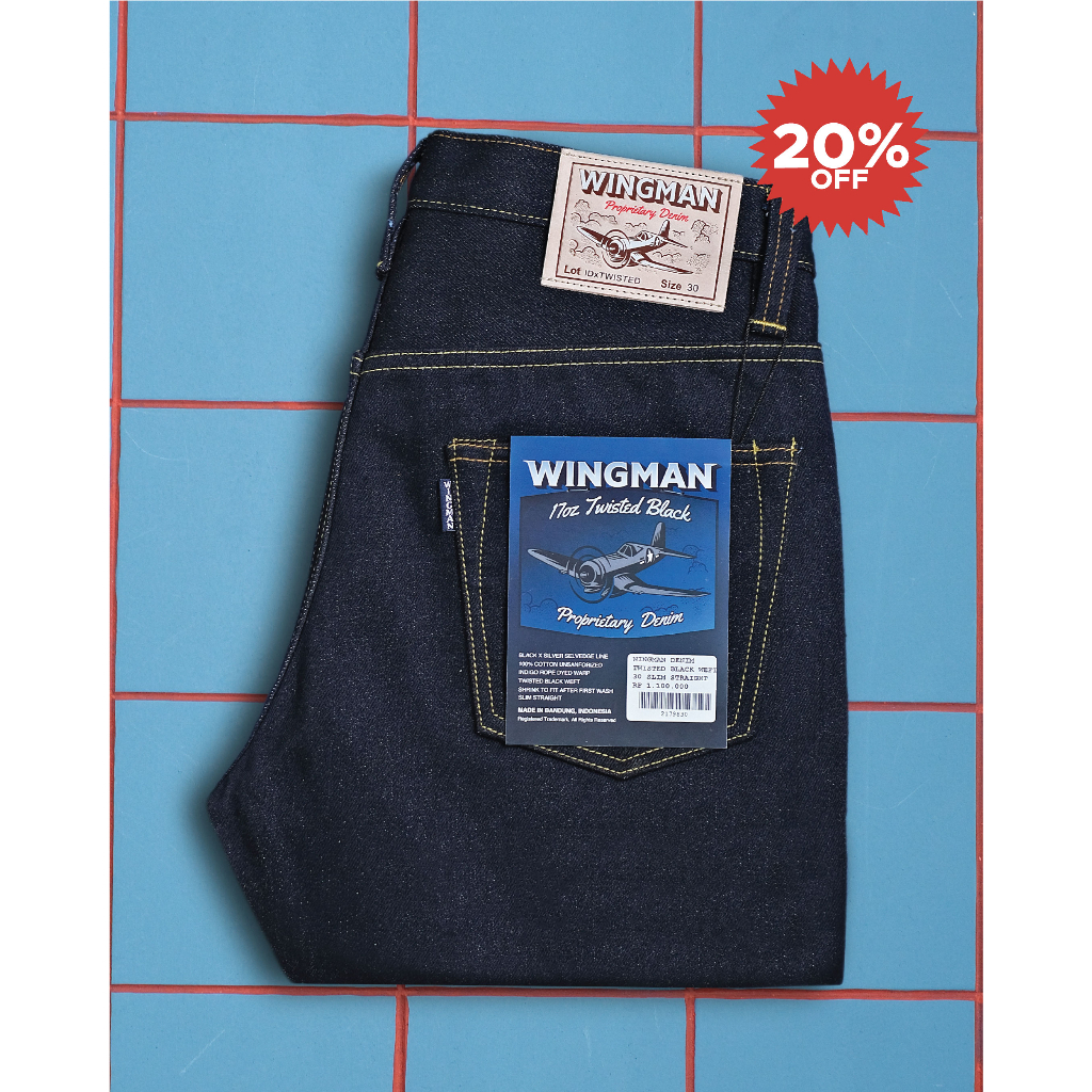 WINGMAN DENIM - TWISTED BLACK 17oz