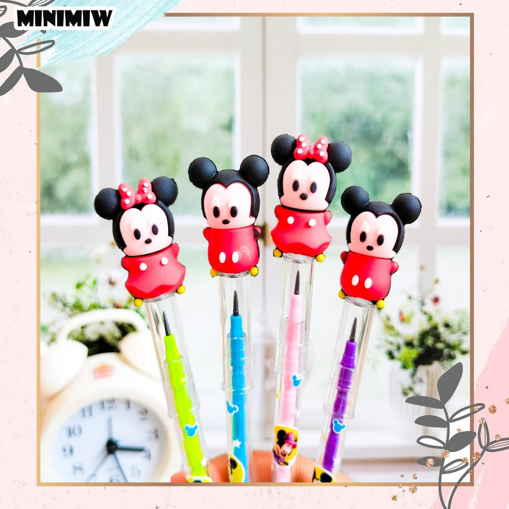 

PENSIL SUSUN MICKEY MINNE MOUSE PENCIL KARAKTER PELURU BENSIA REFILL ORIGINAL ALAT TULIS SEKOLAH KARAKTER UNIK LUCU MURAH COD