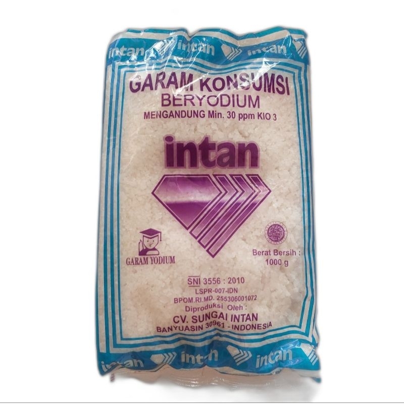 

Garam Kasar Cap Intan 1 Kg Beryodium