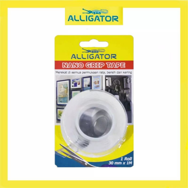 

Alligator Nano Tape / Double Tape Transparan Alligator 3 Cm X1 M