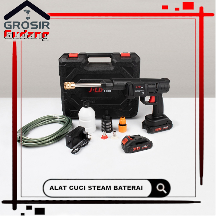 Alat Steam Cuci Motor &amp; Mobil Jet Cleaner Mesin Cuci Motor Portable Tanpa Listrik Baterai
