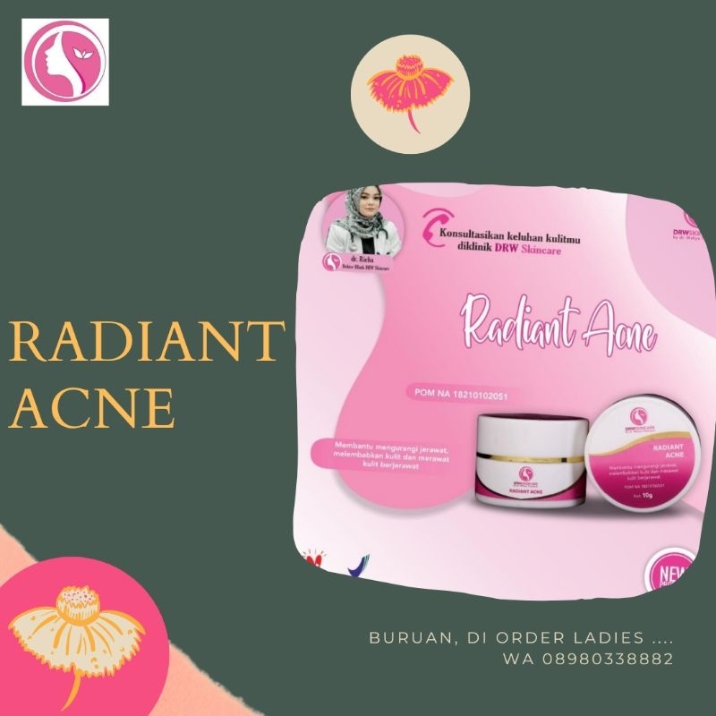 Cream Malam Radiant Acne Drw Skincare BPOM Original