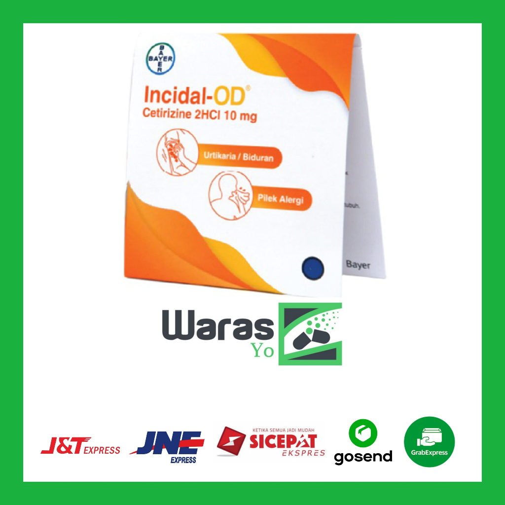 [SW] Incidal-OD 4 Kapsul / INCIDAL OD KAPSUL ISI 4 / obat alergi