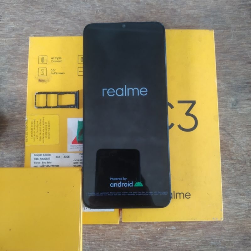 Hp rusak Realme C3 3/32 minus EMMC Urgent