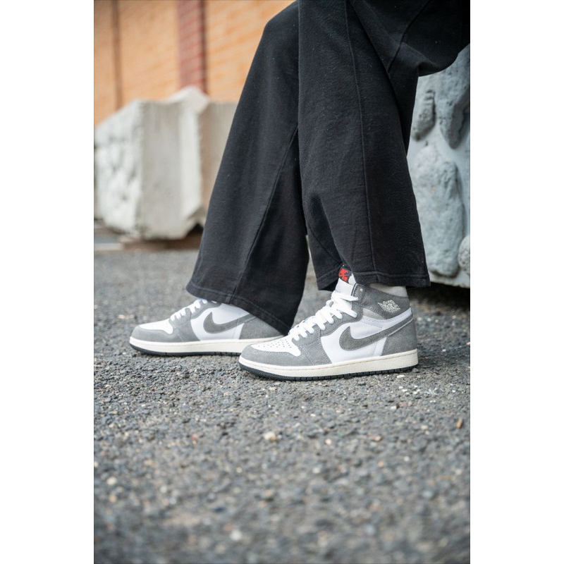 Nike Air Jordan 1 High Washed Black (SmokeGrey)