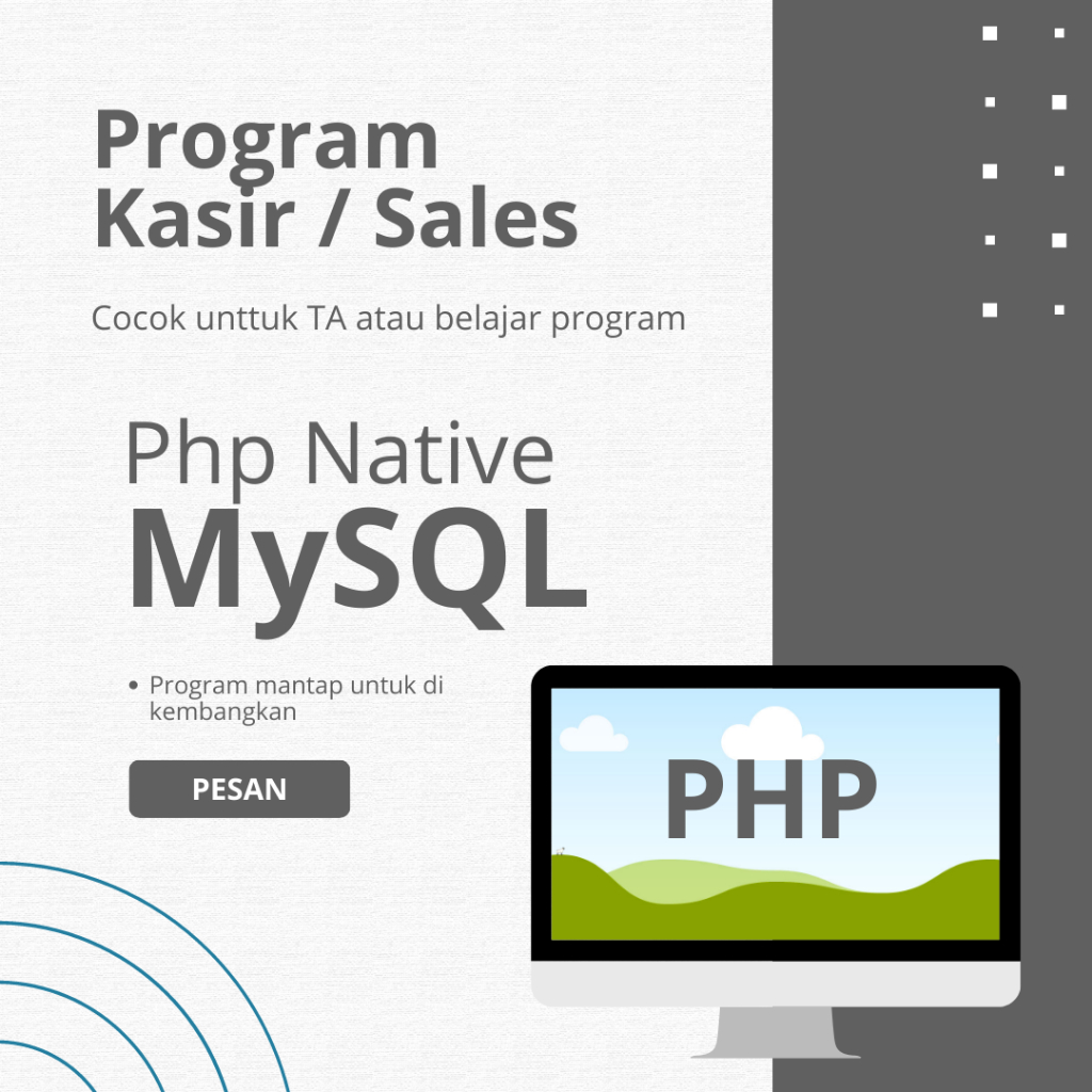 Program Kasir Pos Program Kasir Pos Sederhana Tugas Akhir Belajar Program Php Mysql
