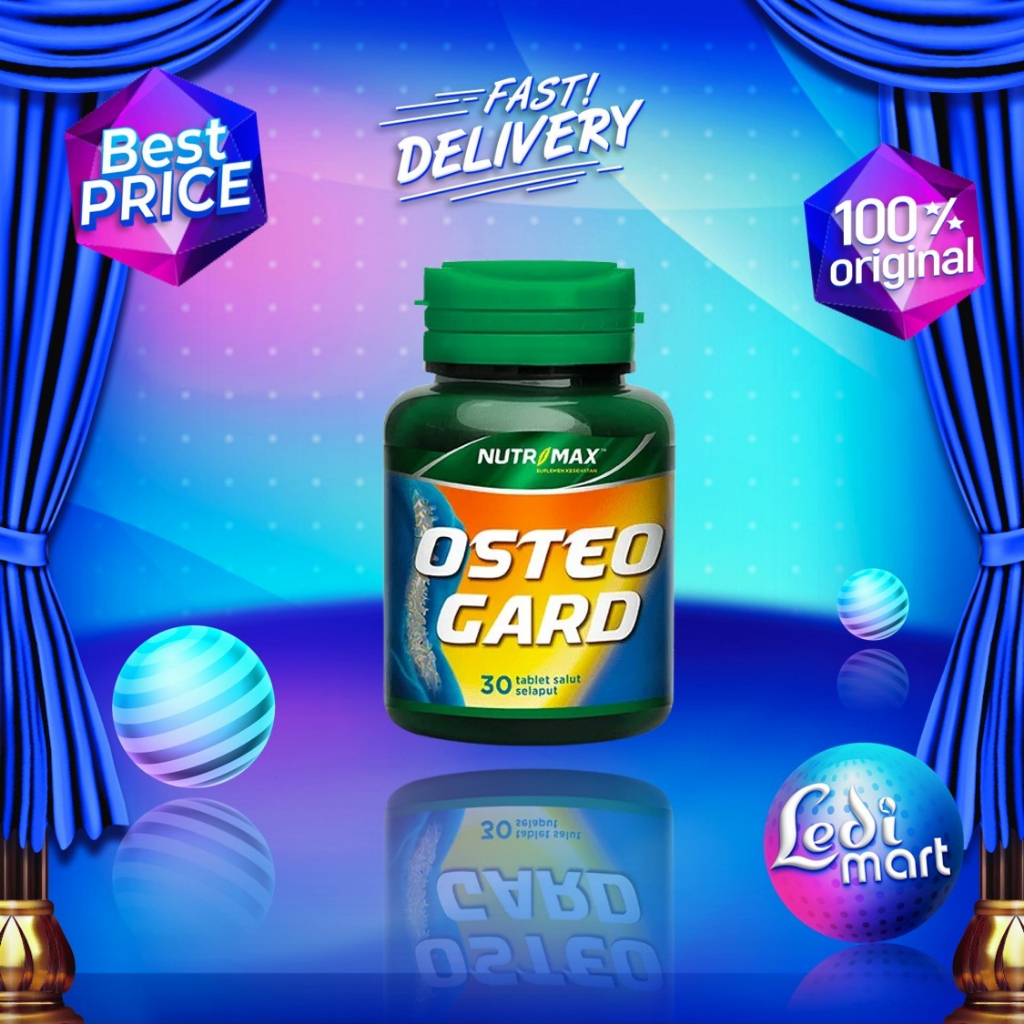 Nutrimax Osteo Gard Isi 30 Tab | Vitamin Osteoporosis Tulang | Suplemen untuk Lansia | Ledi