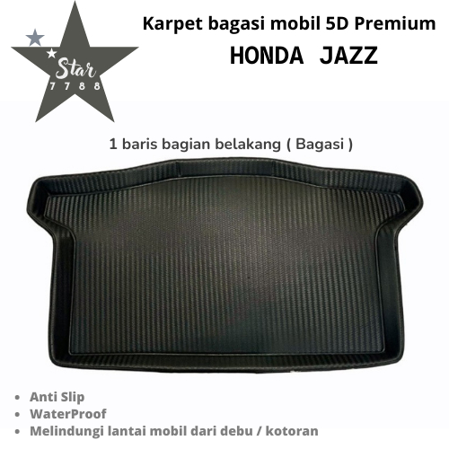 Karpet bagasi mobil 5d Honda Jazz