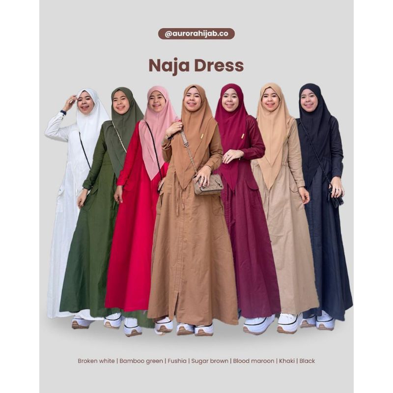 AURORA | NAJA | ASTER | FUJI  | Gamis Rayon Twill / Gamis Murah / ISYANA