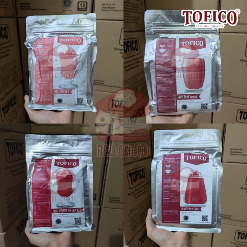 

Tofico Powder 1kg/Red Velvet Extra Red/Cake/Rich/Pink/Bubuk Minuman Premium