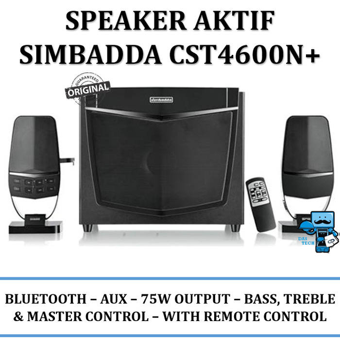 Simbadda Speaker CST 4600N (USB port+memory+bluetooth+remote control) Khusus Batam