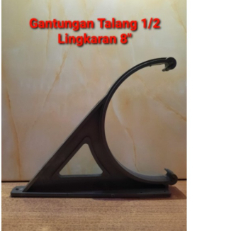 Gantungan Talang PVC 8" Setengah Lingkaran 8 Inch OVAL