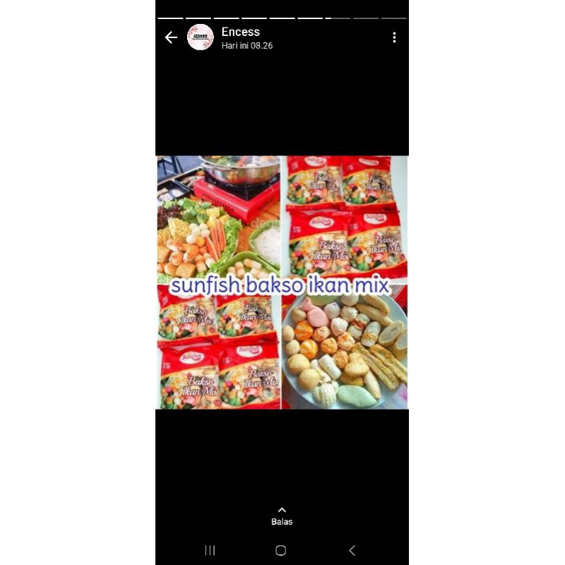 

bakso ikan mix/ 1bungkus isi dumpling kmbang cumi dll/olahan ikan mixs