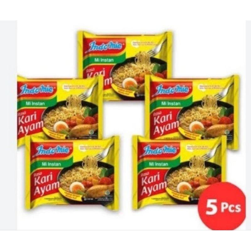 

Paket Indomie Rasa Kari Ayam isi 5 pcs
