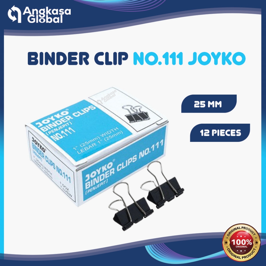 

BINDER CLIP NO.111 JOYKO (1DUS/12PCS)