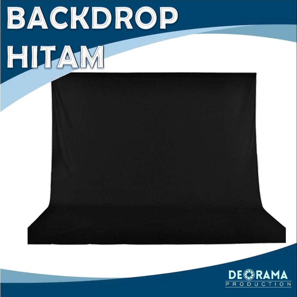 sewa backdrop kain hitam / jasa rental kain latar event