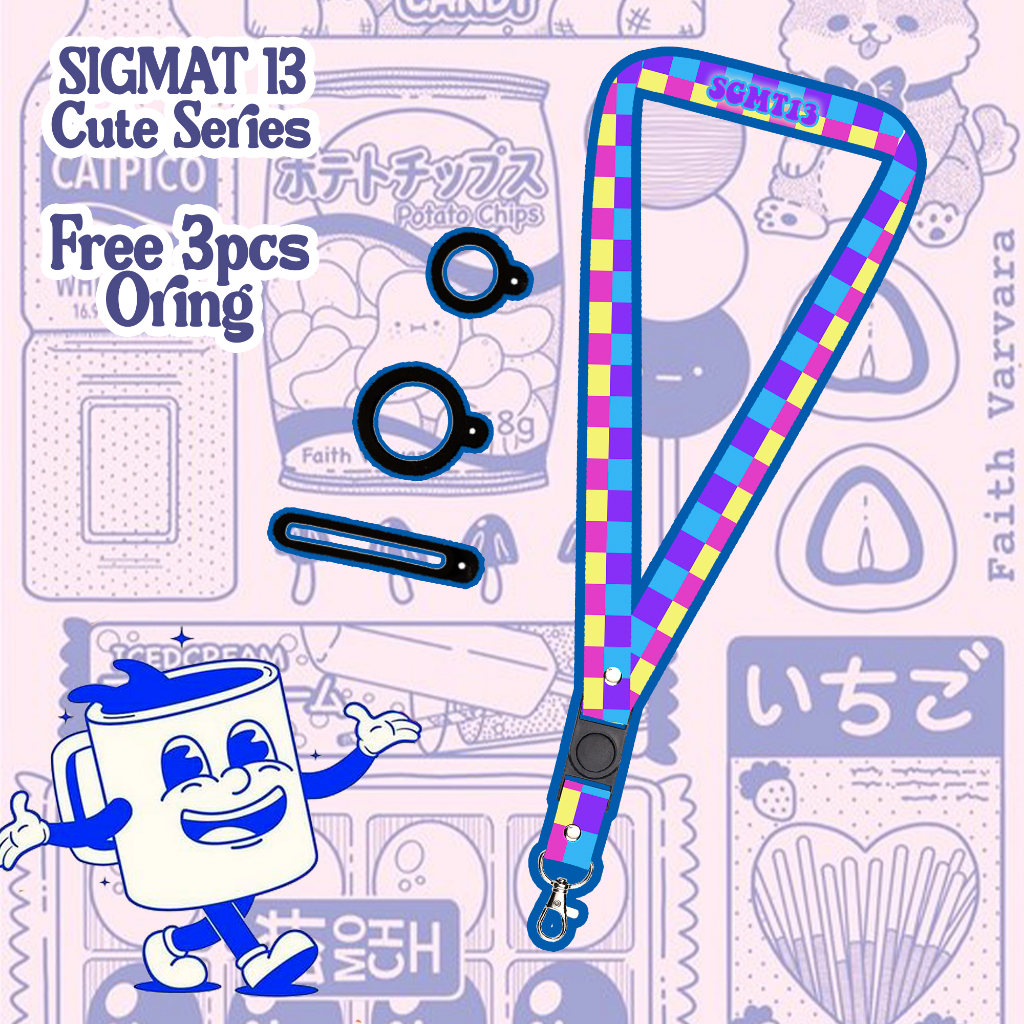 

Tali Lanyard Printing AESTHETIC Sigmat13 Gantungan id card Name Tag untuk cewek dan cowok Cute Series 3