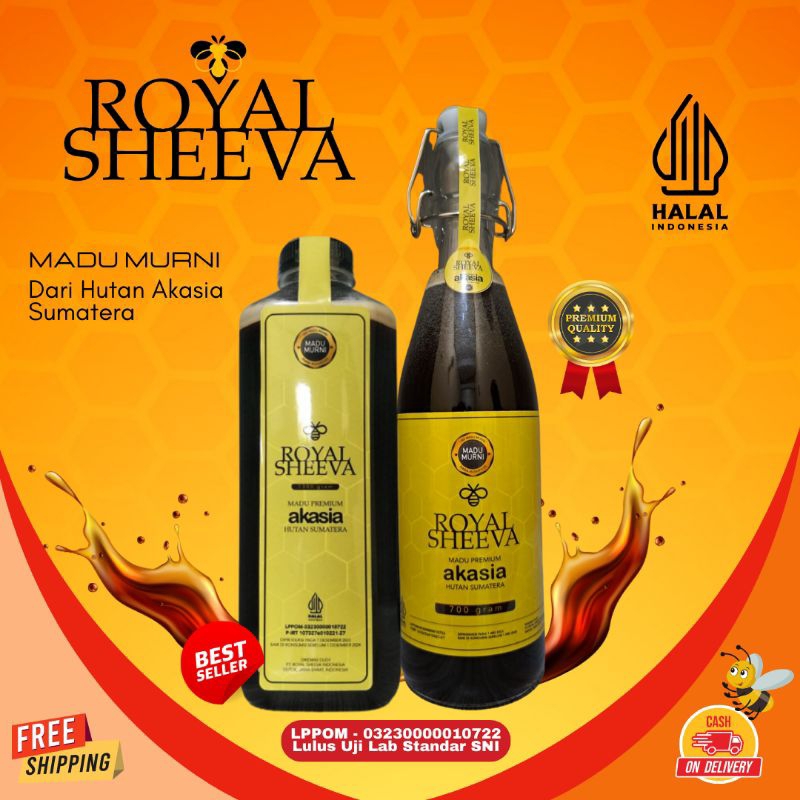

Promo Paket Madu Murni Royal Sheeva 700 gr dan 1.3 kg | Premium Asli 100% Halal MUI dari Hutan Akasia Sumatera