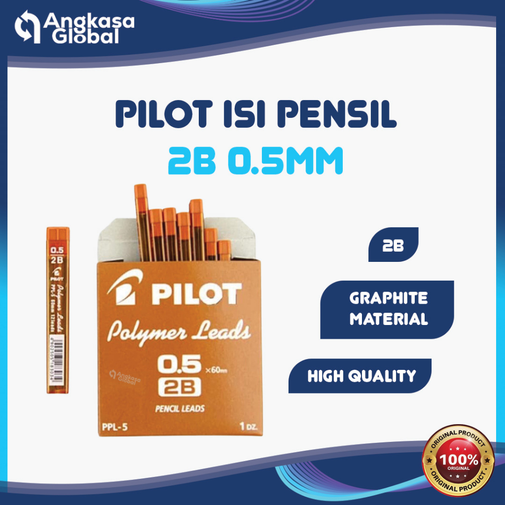 

PILOT ISI PENSIL 2B 0.5mm (1TUBE)