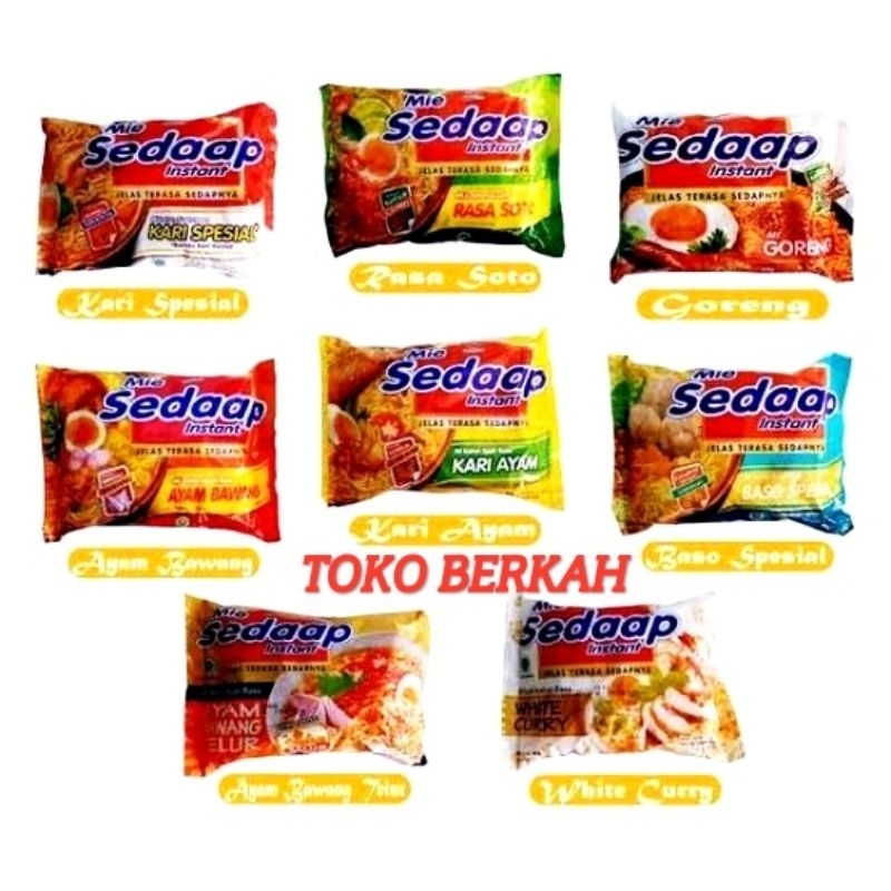 

Mie Sedap all variant 90gram
