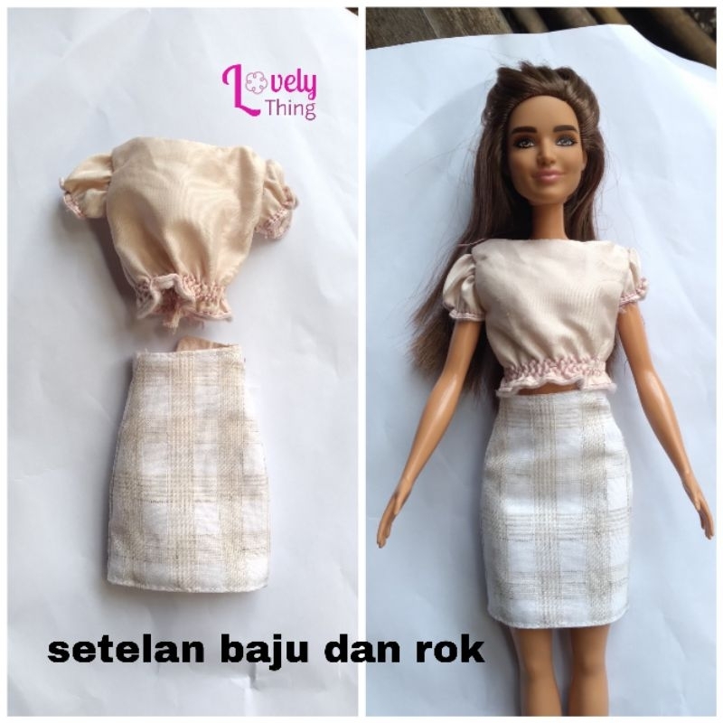 setelan baju boneka barbie/setelan baju barbie