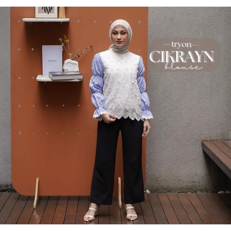 Blouse wanita casual - Baju atasan wanita terbaru - Blouse outfit kuliah mahasiswi