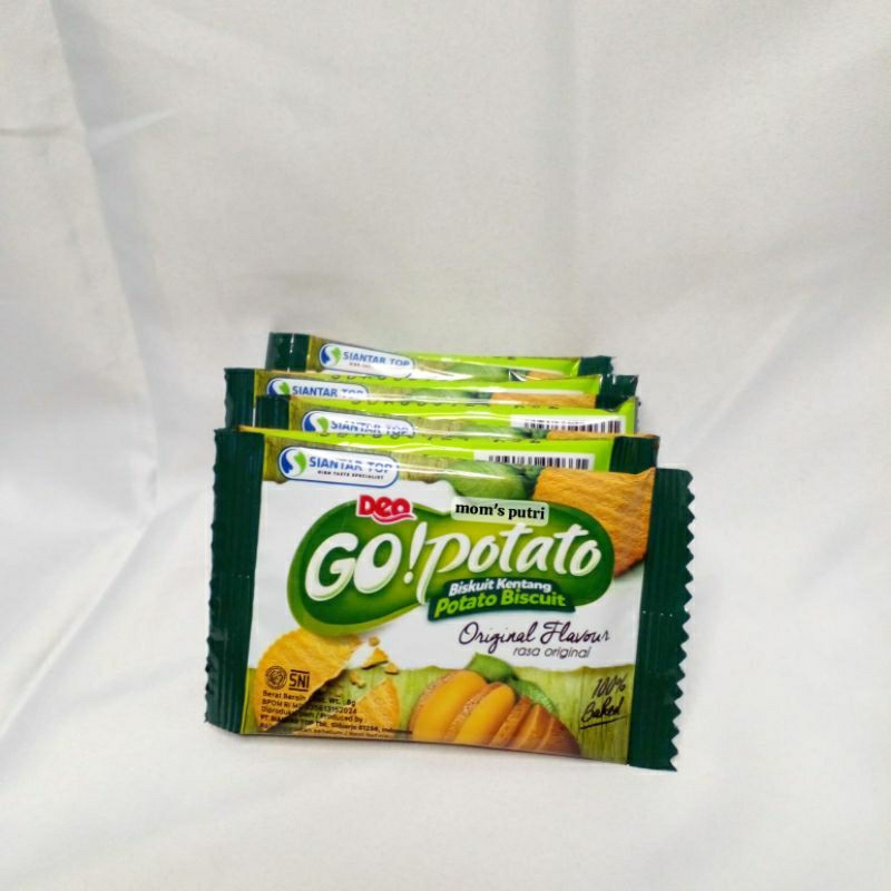 

Go Potato Biskuit Kentang Renceng Isi 10 @8gr