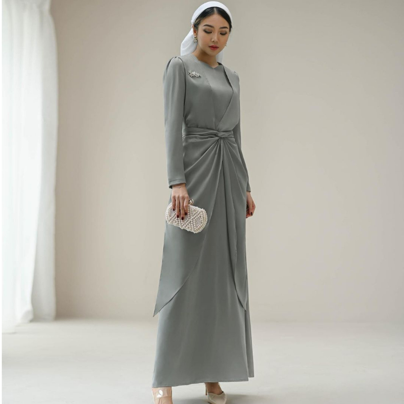 BALQIS PREMIUM SILK LONGDRESS HIJAB FRIENDLY PART I - BAJU MUSLIM - GAMIS WANITA ELEGANT - DRESS KONDANGAN FORMAL KOREA - DRESS PESTA - MAXI DRESS - BRIDESMAID DRESS - HADIAH / KADO ULTAH CEWEK