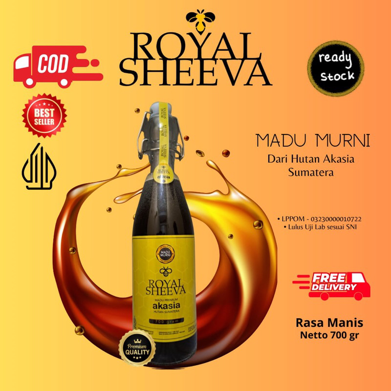 

madu murni royal sheeva madu hutan akasia halal mui lulus uji lab