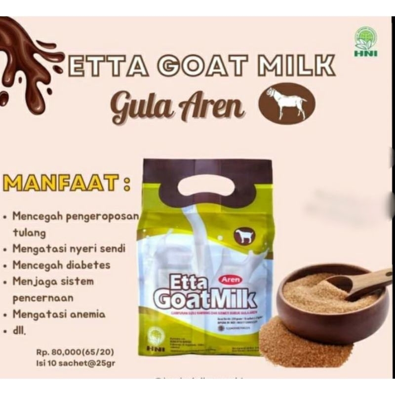 

ETTA GOAT MILK AREN HNI / EGM AREN ORI BPOM