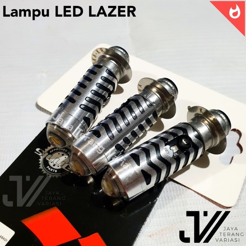 LAMPU LED MOTOR H6 LASER 2 WARNA | LED H6 LASER  MOTOR UNIVERSAL | BOLHAM