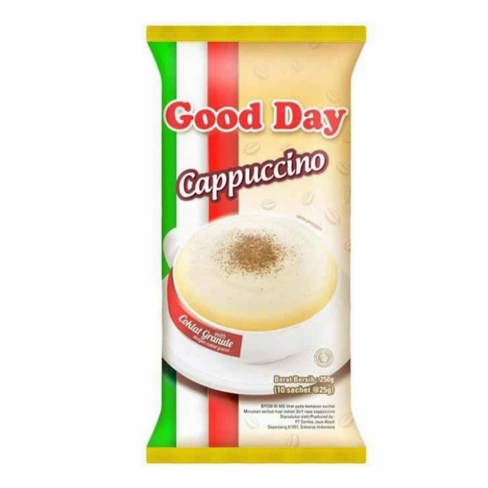 

Good day kopi instant capuccino 10x25 gr