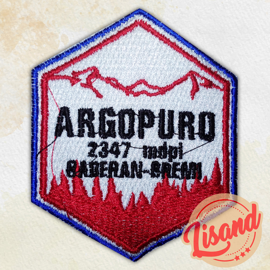 Patch Emblem Bordir Gunung Argopuro