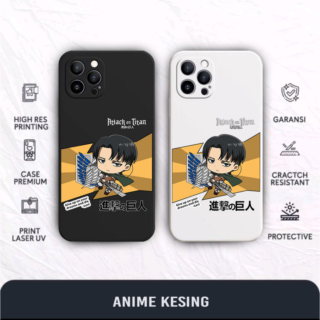 Case Levi Ackerman AOT1 Oppo A17 A17K A57 2022 A5S A12 A11K A15 A16 A16K A54 A74 A37F A33W F5 F7 F9 