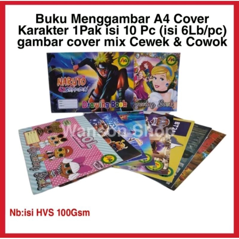 

Buku Gambar A4 motif cowok