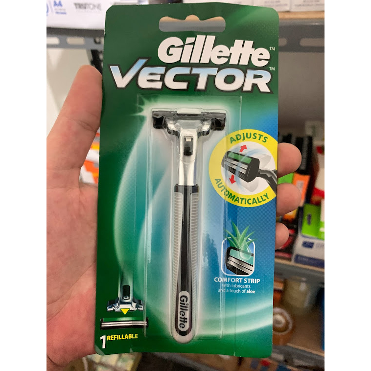 Gagang Gillette Vector Siap Pakai Alat Cukur Kumis Jenggot