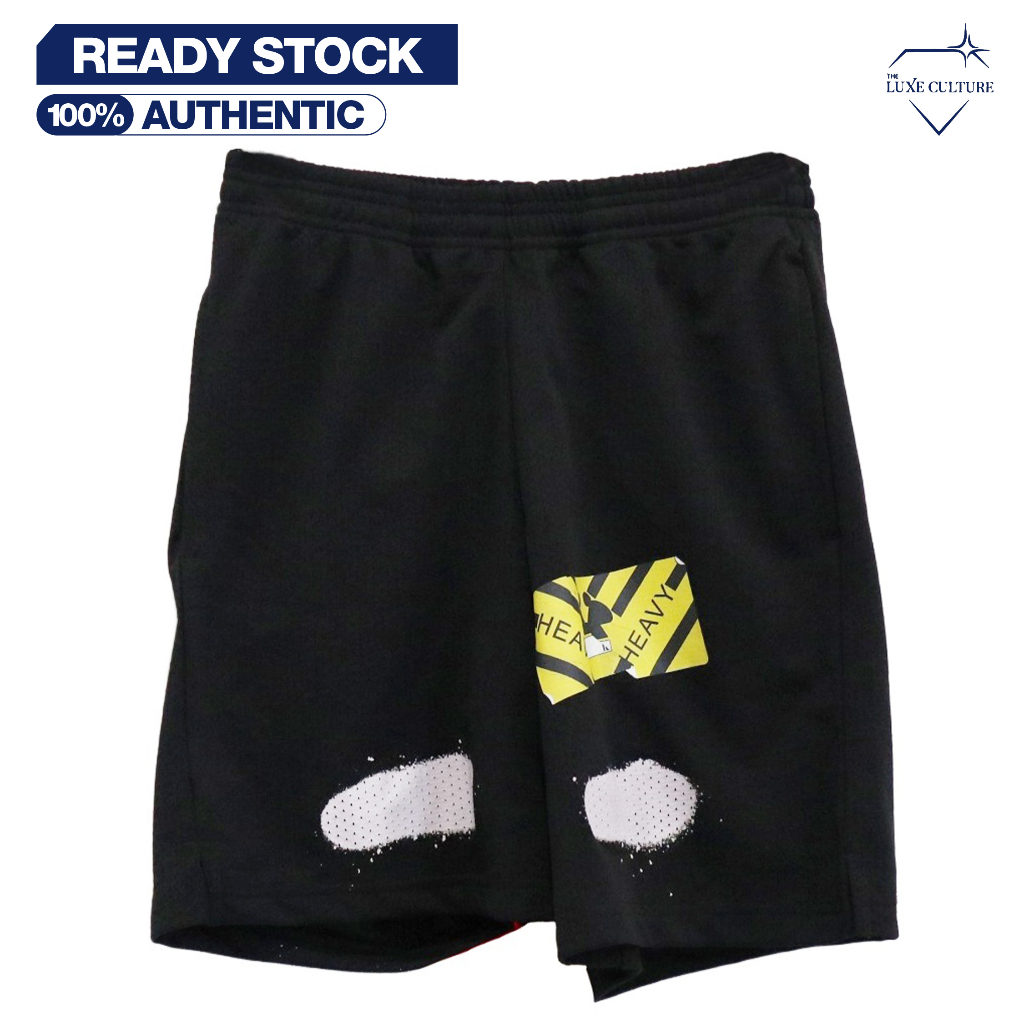 Off White Diagonal Spray Mesh Short / Celana Pendek Branded Original